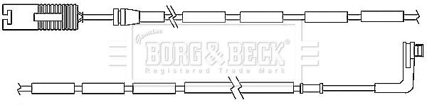 BORG & BECK Indikators, Bremžu uzliku nodilums BWL3037
